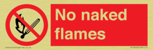No naked flames